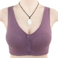 thumbnail image 3 of Cathalem Womens Bras Comfortable Bras for Women Push Up Bralettes for Women with Adjustable Bra(Purple,46), 3 of 4