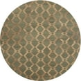 thumbnail image 1 of Ahgly Company Indoor Round Contemporary Brown Abstract Area Rugs, 5' Round, 1 of 6