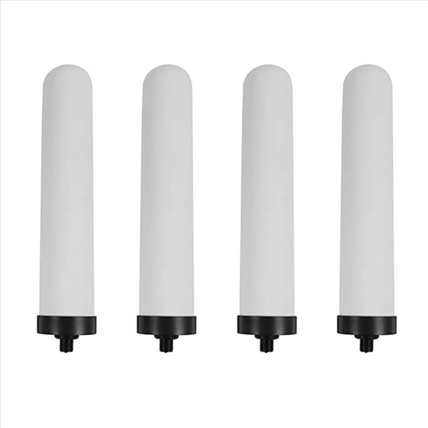 4X Elementos Purificadores de Jarra Multifuncional Herramienta de Vela Filtro Pur Elementos Filtrantes de CeráMica Resistentes Reemplazo de PláStico en Pulgadas