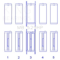 King Engine Bearings MB 529HP Engine Crankshaft Main Bearing Set Fits select: 1975-1996 FORD F150, 1966-1973 FORD MUSTANG