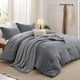 thumbnail image 1 of Juego completo de edredón Bedsure, 5 piezas, ropa de cama bohemio gris oscuro, 1 of 9