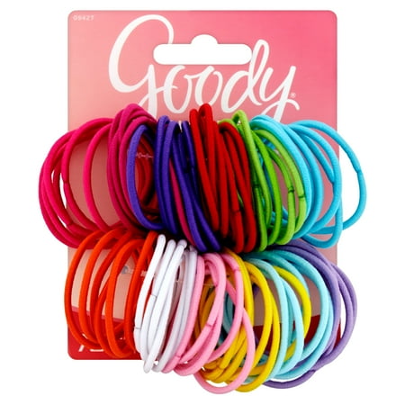Goody Girls Ouchless Elastics Assorted Colors 2mm Hair Ties 72 Ct