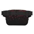 thumbnail image 3 of Fotbe Red Glitter1 Cangurera Cuadrada con Estampado de Doble Capa, Bolsa de Cintura Ajustable Mini para Hombres y Mujeres, 3 of 9