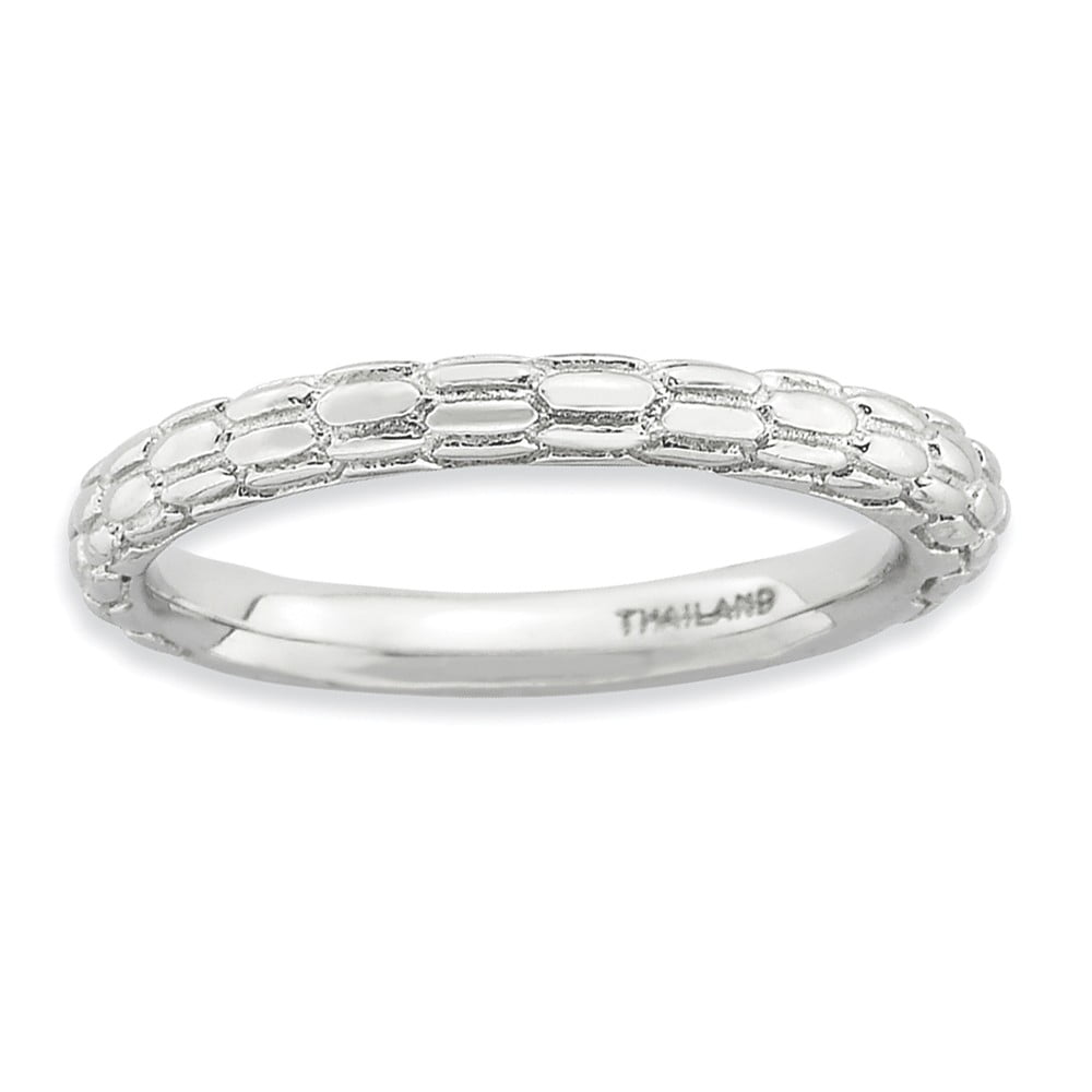 Ring Women - Stackable Expressions Sterling Silver Domed Ring, Size 5