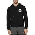 thumbnail image 4 of Txeol Mens Dialysis Sweatshirts with Arm Zipper Full-Zip Hemodialysis Warm Lightweight Hooded Jackets Outdoor Athletic Hoodies,Black,S, 4 of 7