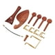 thumbnail image 3 of Juego de postes de cola para violín, piezas de violín de madera 4/4, mentonera para violín, pieza trasera para violín, funcionalidad inteligente Jadeshay A, 3 of 8