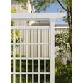 thumbnail image 2 of Vita 80" W x 90" H Camden Vinyl Privacy Screen and Trellis, White, VA68243, 2 of 9
