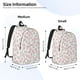 thumbnail image 2 of Disketp Floral print Canvas Backpack Lightweight Travel Daypack Student Rucksack Laptop Backpack-Medium, 2 of 5