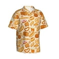 thumbnail image 2 of Daiia Various Bread Hawaiian Shirt for Men Gentle Cotton Regular Short Sleeve Casual-Small, 2 of 9