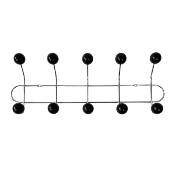 Perchero para colgar en la pared, gancho de pared de Metal moderno y resistente, gancho para colgar abrigos, chaquetas, bolsos, vestíbulos y baños 5 ganchos