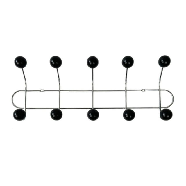 Perchero de pared, organización de ganchos para abrigos, gancho de pared, perchero de pared de Metal para colgar abrigos, toallas, bolsas, entrada y 5 ganchos