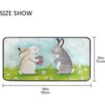 thumbnail image 3 of SKYSONIC Easter Bunny Eggs Kitchen Rug Non-Slip Bath Rug Doormats Anti Fatigue Runner Comfort Floor Mat 39 x 20 Inch, 3 of 7