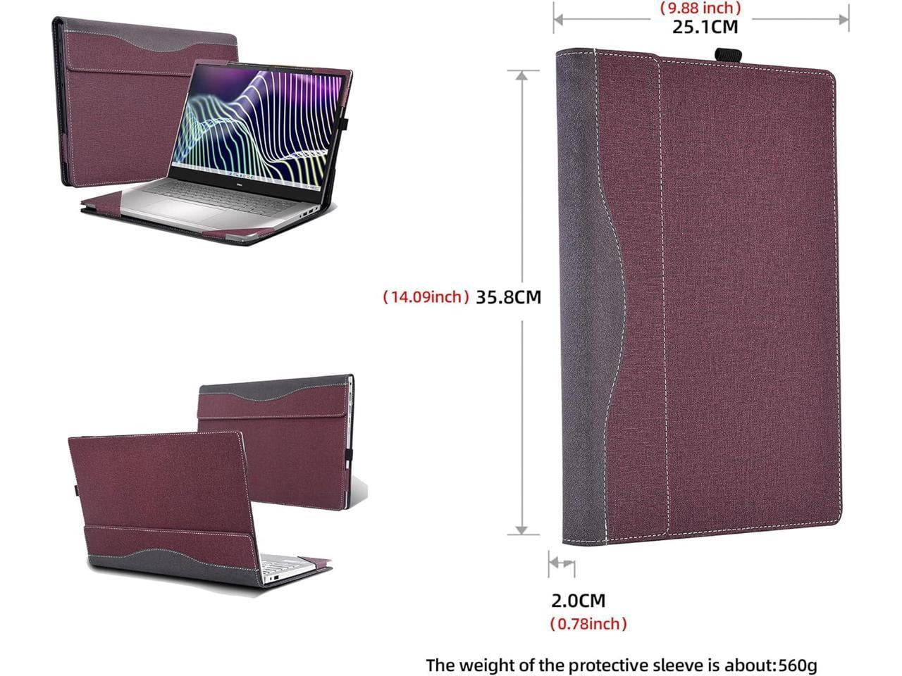 Laptop Case for 16 inch Dell Latitude 7000 7640 Laptop (2023) | Latitude 7650 Laptop16" Notebook Laptop PU Leather Detachable Protective Cover with Pencil Holder
