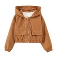 thumbnail image 3 of RTKFRFLM Kids Hoodie Jacket Fall Long Sleeve Solid Color Hooded Sweatshirt Casual Zipper Outerwear with Pockets 4-13Y, 3 of 9