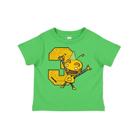 

Inktastic Robot 3rd Birthday Gift Toddler Boy or Toddler Girl T-Shirt