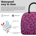 thumbnail image 3 of Womens Pink and Black Of Leopard Print Lunch Box for Work,Insulated Lunch Bag for Women,Loncheras Para Mujer,Leakproof Adult Lunch Bag for Work,Beach,Travel,Picnic,Camping, 3 of 7
