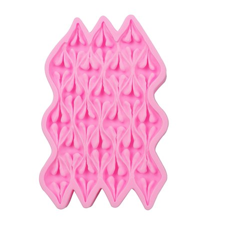 

Limei Dessert Mold DIY Non-stick Creative Plant Leaf Fabric Boarder Chocolate Decorating Cake Mould