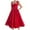 Red, variant on Tight Dress for Women Lace Prom Dress for Women Tie Strap Elegant Floral A-Line Tea Length Midi Dresses for Cocktail Evening Party Club Dress Red-a S