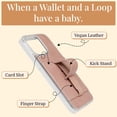 thumbnail image 2 of Walli Cases for iPhone 13 Pro Case Aesthetic Wallet Phone Case Card Holder, Securely Holds up to 2 Cards - Cute, Trendy Phone Cover for Women, fits iPhone 13 Pro, with Kickstand & Finger Strap, 2 of 7