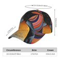 thumbnail image 2 of Balery Abstract Pattern Penguin Gorra de béisbol de tamaño ajustable para correr, entrenar y actividades al aire libre. Gorra de papá para todas las estaciones., 2 of 6