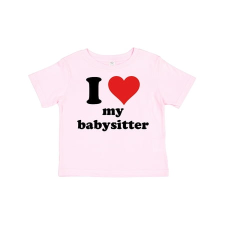 

Inktastic I Heart My Babysitter Gift Toddler Boy or Toddler Girl T-Shirt