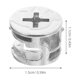 thumbnail image 4 of 20 piezas de sujetadores de leva: conectores de leva para muebles, sujetadores de rueda excéntrica de metal, herrajes para ensamblaje de gabinetes, estanterías, mesas e instalación., 4 of 8
