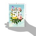 thumbnail image 6 of NobleWorks - 1 Funny Birthday Card with Envelope - Floating Numbers Milestones 50 C9457CMBG, 6 of 7