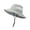 Gray, variant on Mens Sun Hat Waterproof Wide Brim Bucket Cap Boonie Fishing Hats (Black)
