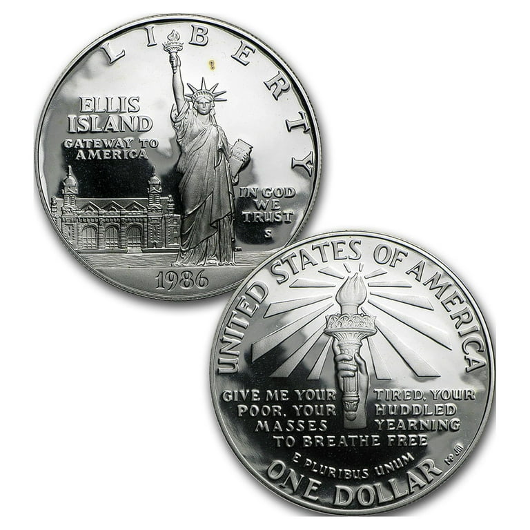 1986 2-Coin Statue of Liberty Proof Set (w/Box & COA) - Walmart.com