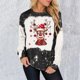 thumbnail image 2 of Sudaderas Navideñas Para Mujer Moda Casual Estampado de Solapa Cuello de Manga Larga Camiseta Suelta Blusa Jersey Tops Odeerbi ODB194441, 2 of 5