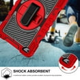 thumbnail image 6 of Dteck Kids Case for iPad mini 5/4 Case 7.9", iPad mini 5 Case, iPad mini 4 Case, 360 Rotating Hand Strap Stand Shoulder Strap Heavy Duty Drop Protection Rugged Case, Red, 6 of 7
