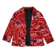 thumbnail image 3 of Kids Boys Girls' Independence Day Printed Personality Suit Jacket, 3 of 4