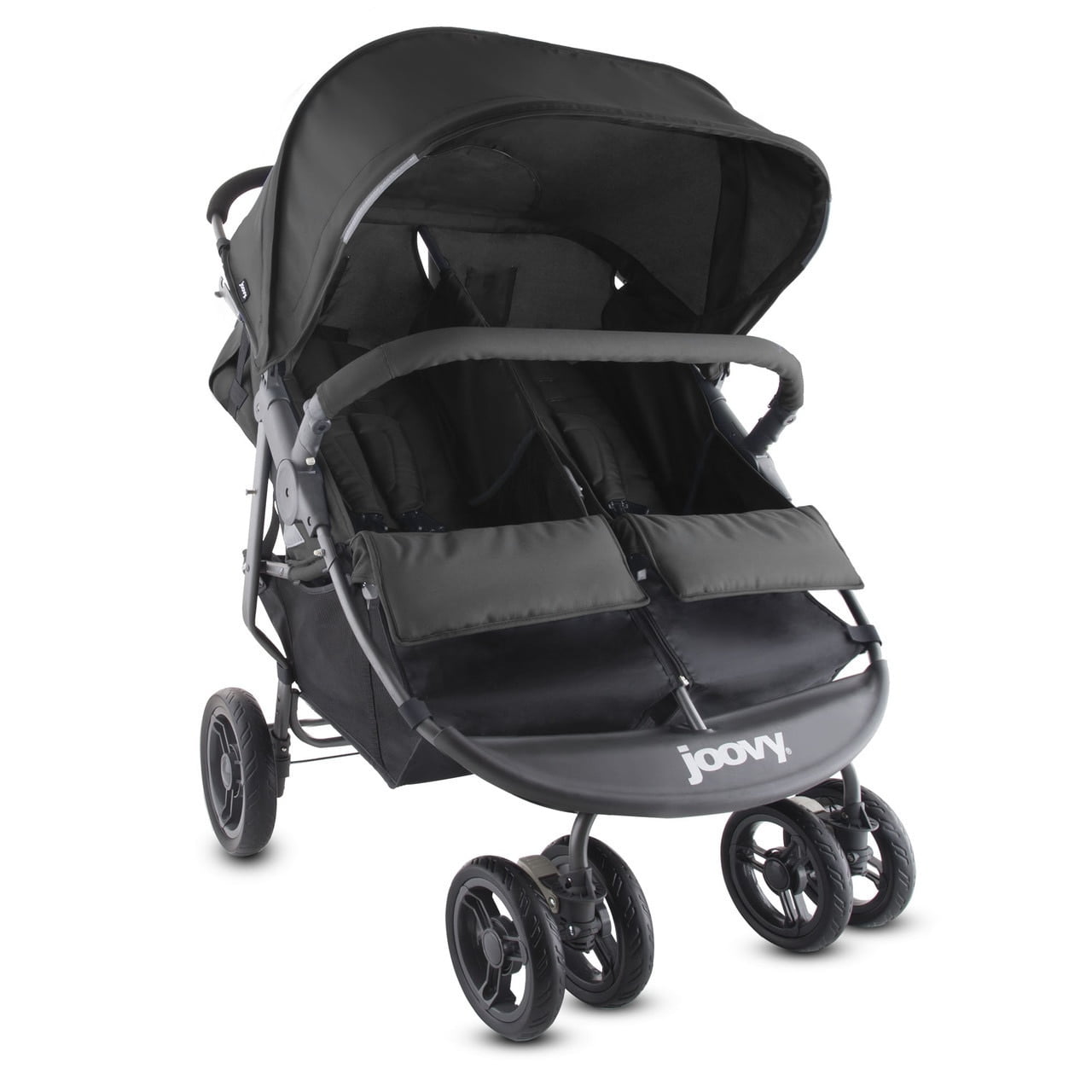 Joovy Scooter X2 Double Stroller Side by Side Stroller Stroller for Twins Large Storage Basket Black Walmart