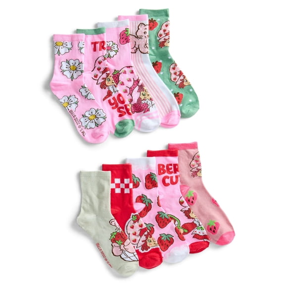 Strawberry Shortcake Women's Crew Socks, 10-Pack, One Size Fits Most
