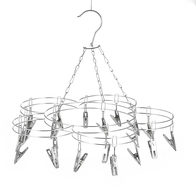 Percha para ropa 20 Clips pinzas para ropa de acero inoxidable tendedero para ropa percha para colgar calcetines