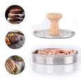 thumbnail image 3 of 5.24" Burger Press Stuffed Hamburger Patty Maker Mold Stainless Steel Non-Stick Meat Presser Essential Grilling Accessories, 3 of 5