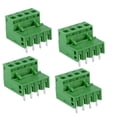 thumbnail image 1 of KAKOWELY terminal blocks pcb Pluggable PCB Terminal Blocks Plug Connector 5.08MM 4 Straight Needle Looper 2EDG Socket PCB Connector0.79"X0.79"X0.59", 1 of 4