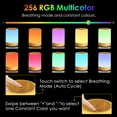 thumbnail image 2 of Small Bedside Table Lamp, 256 RGB Color Changing & Warm Touch Lamps for Bedroom, USB Rechargeable Wireless Nightstand Lamp, 2 of 5