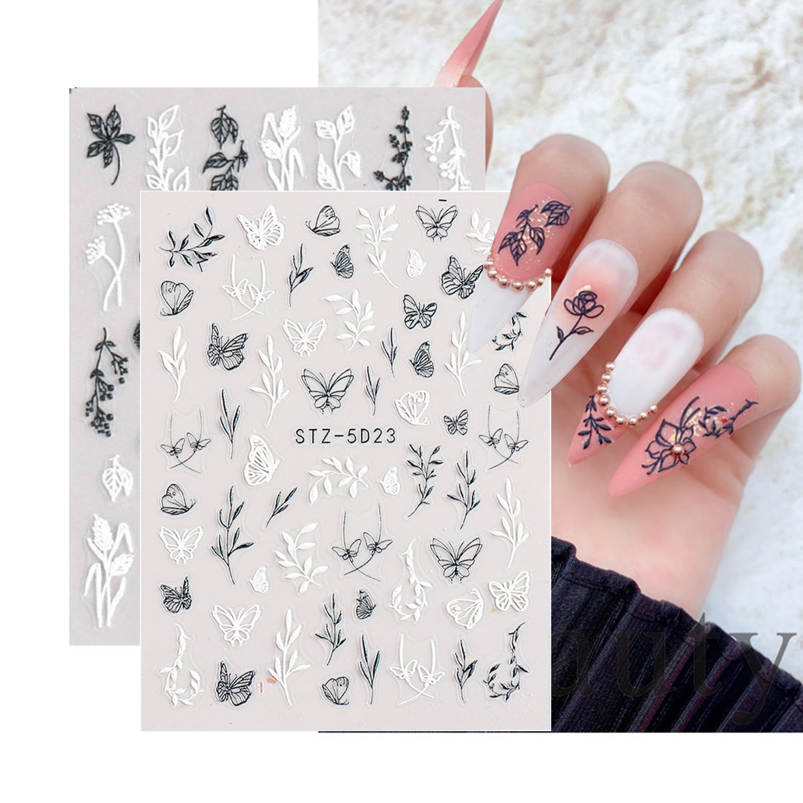 Nail Stickers Glitter Gradient Color Full Wraps Polish Stickers Decal  Strips Nail Art Sets Nail - Buy China Wholesale Nail Sticker $0.155 |  Globalsources.com