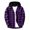 Purple, variant on CCRFTGI Hoodies For Men Plaid Long Sleeve Button Down Flannel Shirt Fall Fashion Outdoor Casual Big and Tall Hooded Shirt Blue L