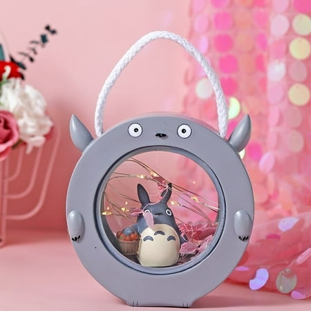 Spirited Away My Neighbor Totoro Action Figures Doll Toy Studio Ghibli LED Night Light Decoration Miyazaki Ha Kids Xmas Gift