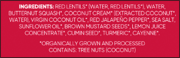 (3 pack) Maya Kaimal Organic Everyday Dal Red Lentil Butternut Squash Coconut, 10 Oz