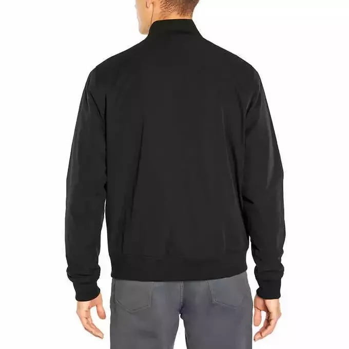 Banana Republic Men's Full-Zip Bomber Jacket| Black, XL - Walmart.com