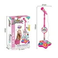 thumbnail image 2 of SUTENGDA Kids Microphone Stand Toy  Portable Children‘s Karaoke Electronic  Party Karaoke Microphone Stand  Kids Karaoke Machine Stand for Singing Family Kindergarten Performance, 2 of 6