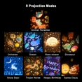 thumbnail image 4 of Luz de proyección de estrellas, música, luz de noche LED, luz de proyección para bebés, cumpleaños giratorio de 360 °, regalo de Navidad de Halloween, decoración de la habitación de los niños Zhivalor LKX-1852, 4 of 4