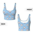 thumbnail image 6 of Uemuo French Bulldog Head Pattern Women's Sports Bra - High Impact Support, Breathable, and Comfortable Athletic Bra for Running, Yoga, and Workouts, 6 of 9