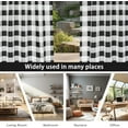 thumbnail image 5 of DriftAway Checker Pattern Room Darkening Window Curtains, Back Tab, Set of Two Panels,52"X84" (Black), 5 of 9