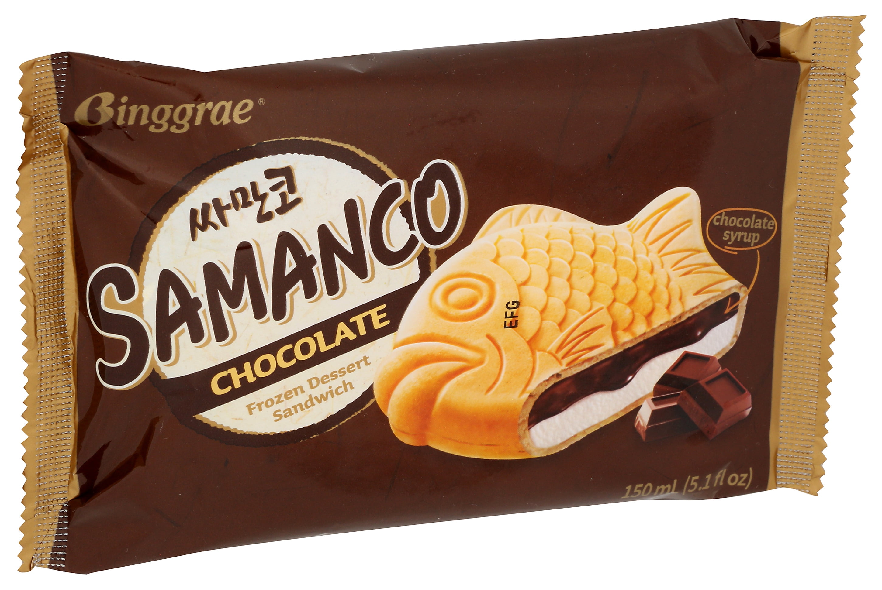 Binggarae Samanco Chocolate Frozen Dessert Sandwich, 20.40 fl oz