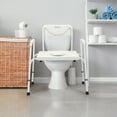 thumbnail image 4 of Costway Commode de Chevet 3-en-1 Toilette Portable avec Hauteur Réglable et Bras Rabattable, 4 of 10