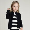 thumbnail image 4 of Chenyin Toddler Baby Knit Sweater for Girls Boys Spring Fall Sweater Kids Candy Color Unisex Cardigan Jacket 12 Months - 7 Years, 4 of 6